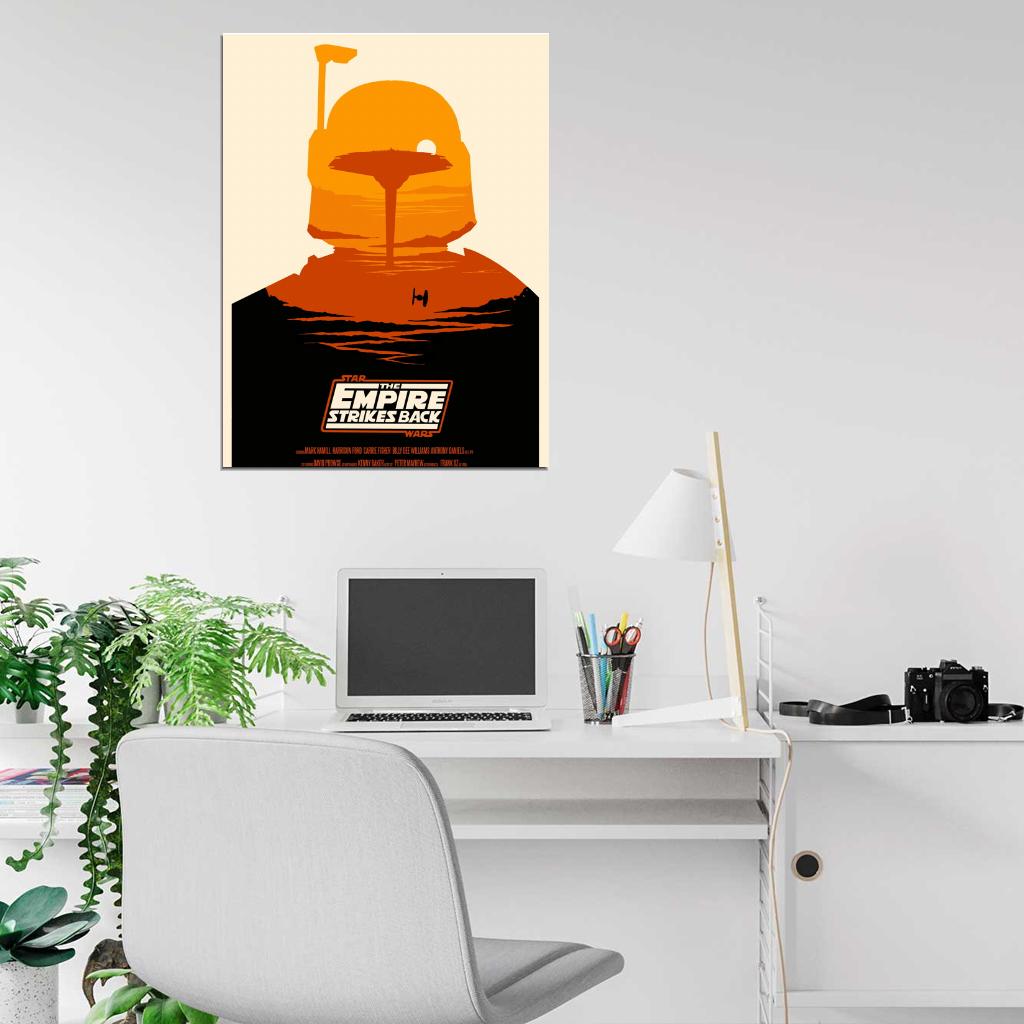 Star Wars Movie Empire Strikes Back Bespin Cloud City Boba Fett Art Artwork Wall Art Print Poster