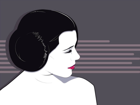 Princess Leia Organa Star Wars Movie Portrait Art Artwork Wall Art Print Poster