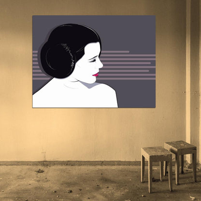 Princess Leia Organa Star Wars Movie Portrait Art Artwork Wall Art Print Poster