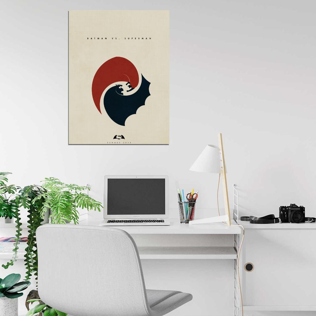 Batman vs Superman Movie Cool Art Artwork Wall Art Print Poster