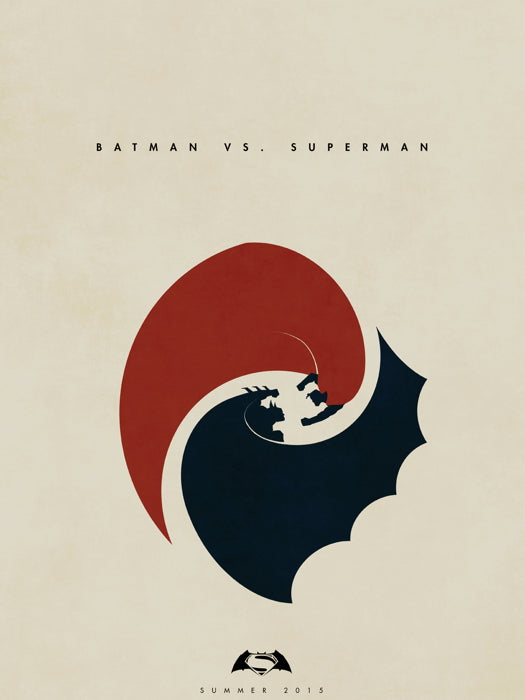 Batman vs Superman Movie Cool Art Artwork Wall Art Print Poster