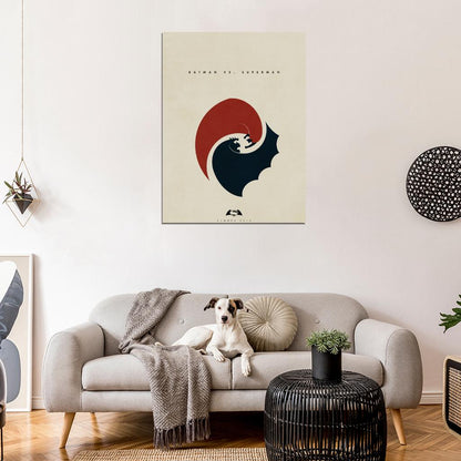 Batman vs Superman Movie Cool Art Artwork Wall Art Print Poster