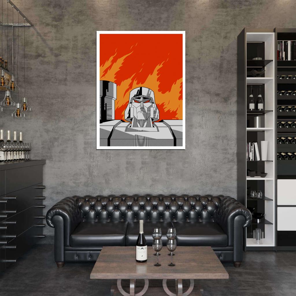Megatron Generation 1 Classic Original Transformers Art Artwork Wall Art Print Poster