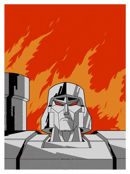 Megatron Generation 1 Classic Original Transformers Art Artwork Wall Art Print Poster
