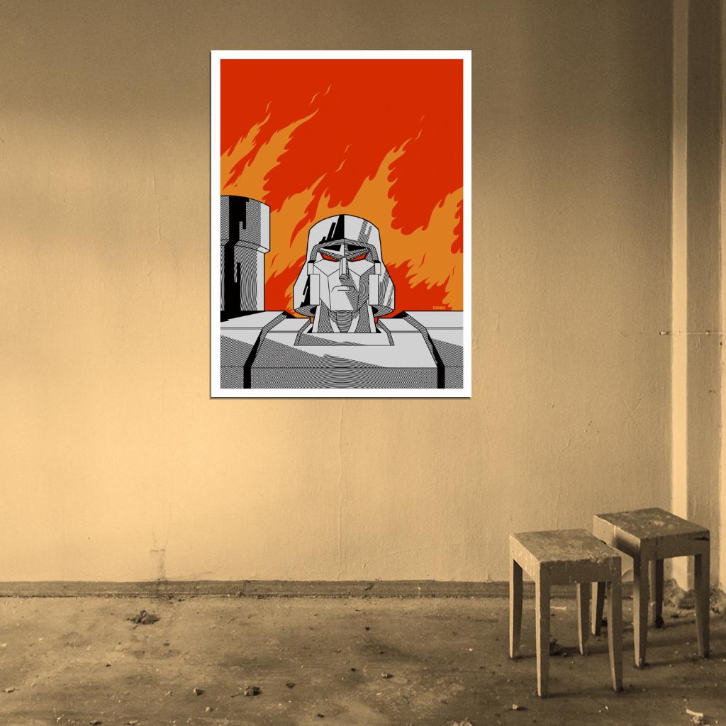 Megatron Generation 1 Classic Original Transformers Art Artwork Wall Art Print Poster