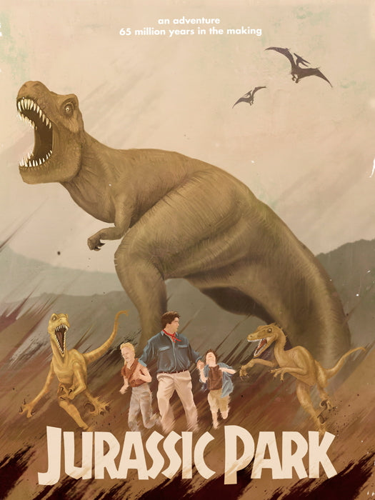 Jurassic Park Movie Art Artwork Wall Art Print Poster