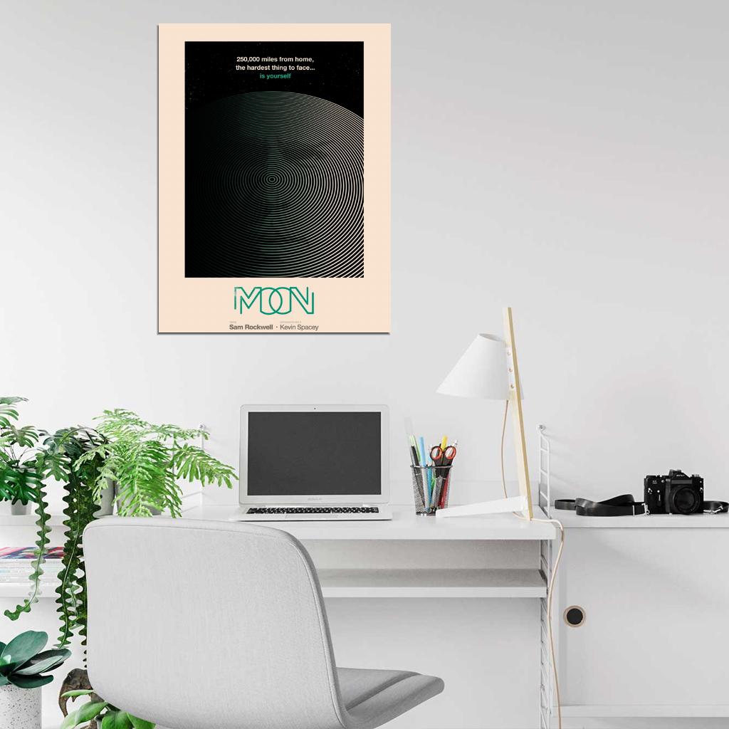 Moon 2009 Movie Sam Rockwell Art Artwork Wall Art Print Poster