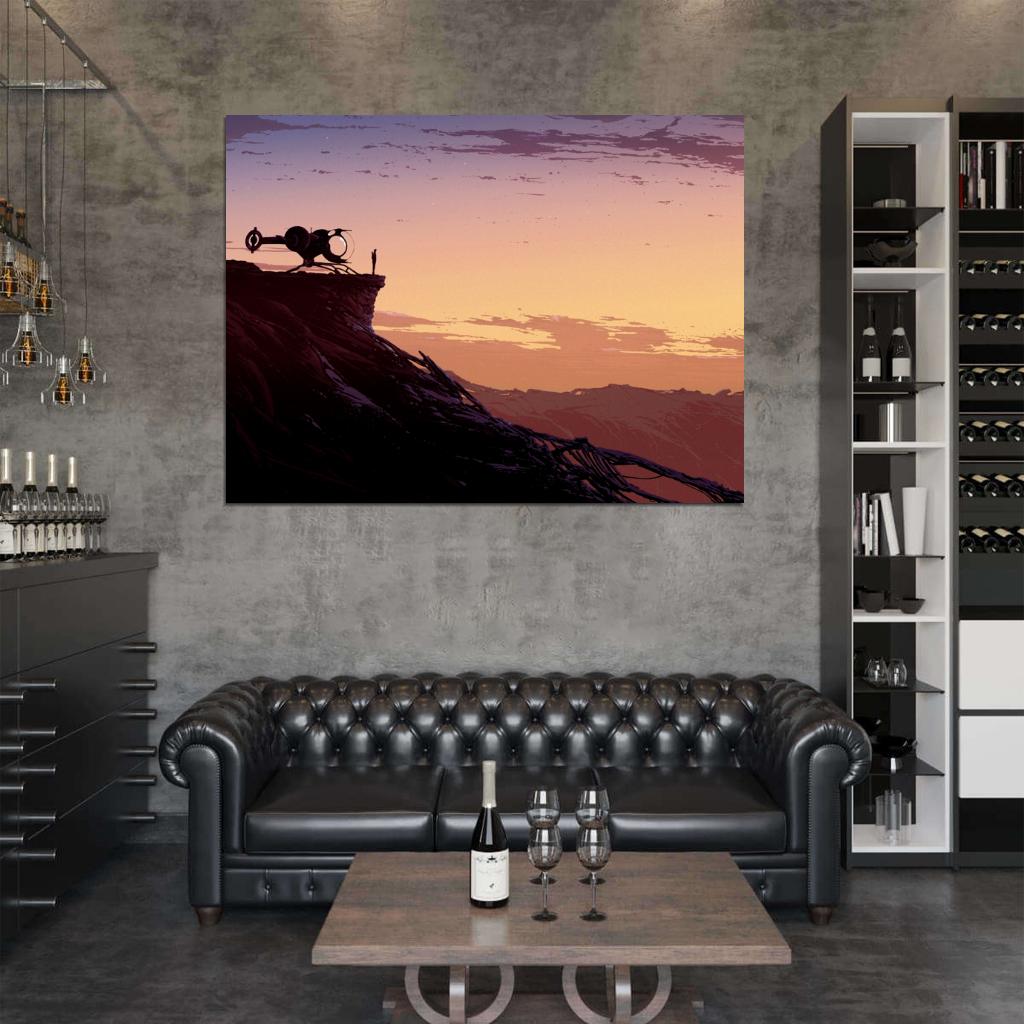 Oblivion Movie Sci-Fi Beautiful Landscape Sunset Art Artwork Wall Art Print Poster
