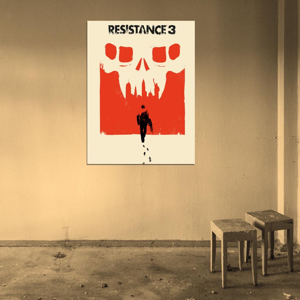 Resistance 3 Video Game Cool Art Artwork Wall Art Print Poster