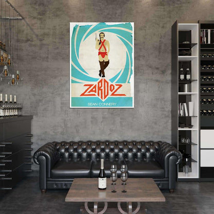 Zardoz Movie 1974 Sean Connery Vintage Cool Art Artwork Wall Art Print Poster