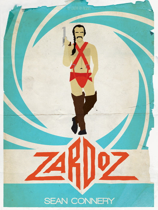 Zardoz Movie 1974 Sean Connery Vintage Cool Art Artwork Wall Art Print Poster
