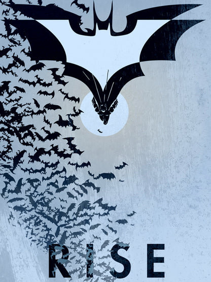 Batman Logo Dark Knight Rises Cool Art Artwork Wall Art Print Poster