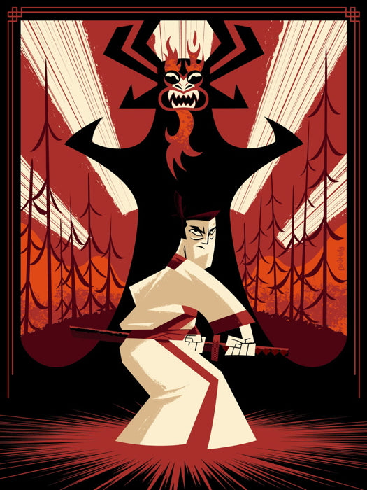Samurai Jack Genndy Tartakovsky Amazing Cool Art Artwork Wall Art Print Poster