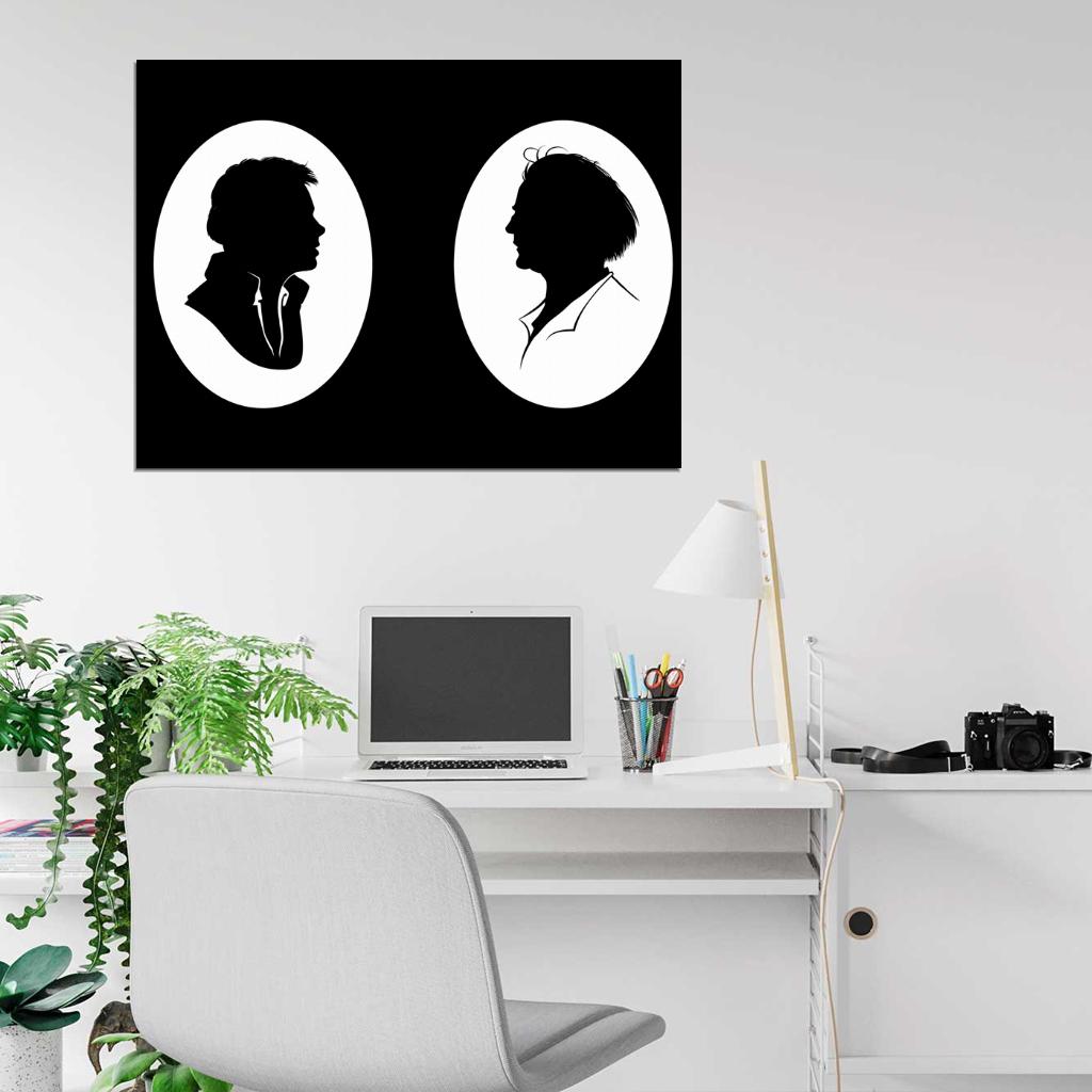 Back to the Future Marty McFly Doc Dr. Emmett Brown Movie Cool Art Artwork Wall Art Print Poster