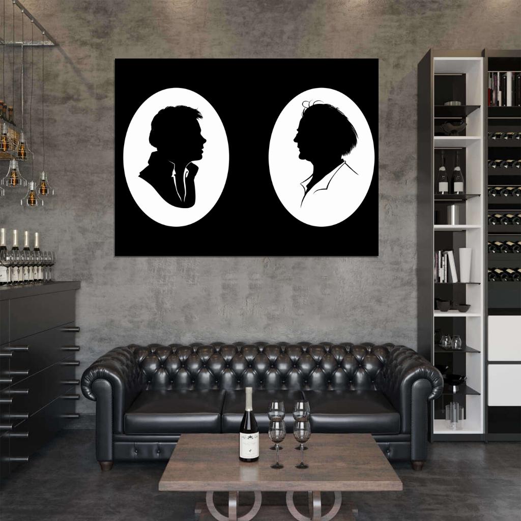 Back to the Future Marty McFly Doc Dr. Emmett Brown Movie Cool Art Artwork Wall Art Print Poster