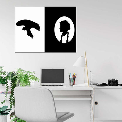 Alien Movie Ellen Ripley Classic Sigourney Weaver Cool Art Artwork Wall Art Print Poster