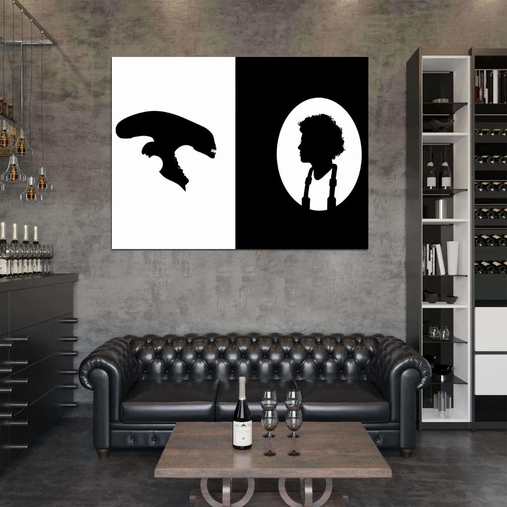 Alien Movie Ellen Ripley Classic Sigourney Weaver Cool Art Artwork Wall Art Print Poster