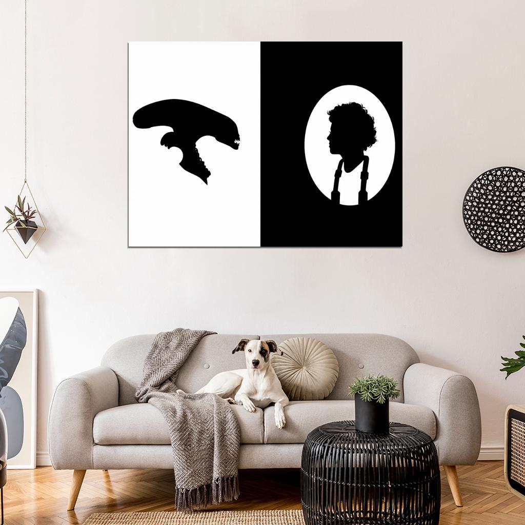 Alien Movie Ellen Ripley Classic Sigourney Weaver Cool Art Artwork Wall Art Print Poster