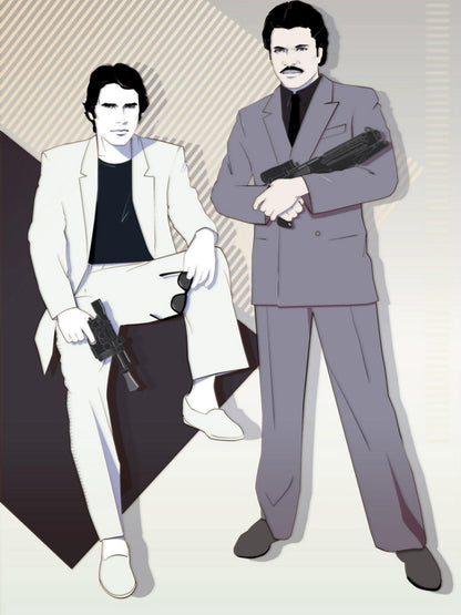 Han Solo Baron Lando Calrissian Star Wars Movie Cool Art Artwork Wall Art Print Poster