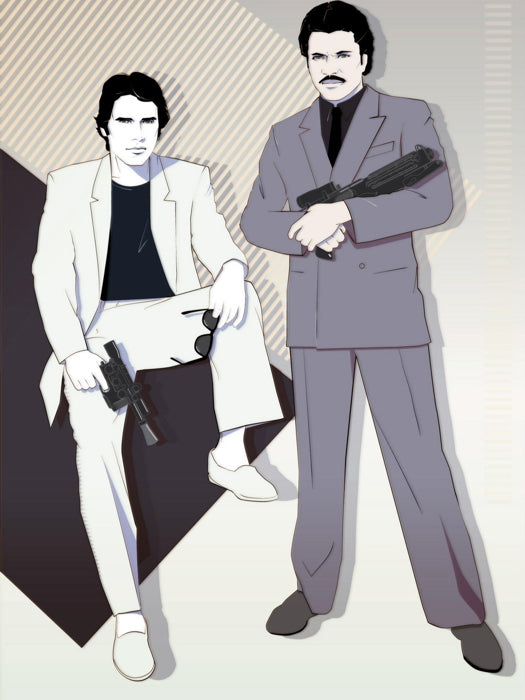 Han Solo Baron Lando Calrissian Star Wars Movie Cool Art Artwork Wall Art Print Poster