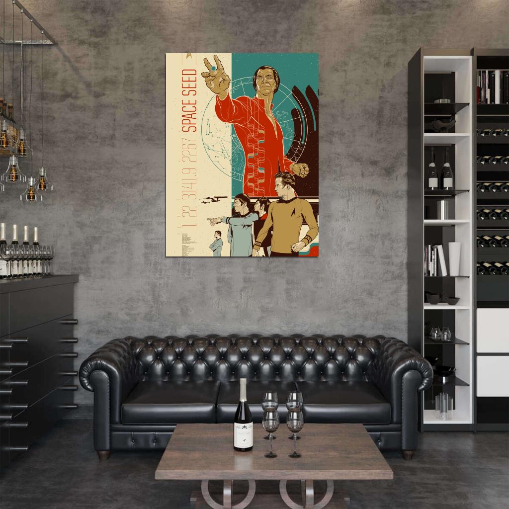 Star Trek Classic Characters Marc Daniels Nimoy Shatner Cool Art Artwork Wall Art Print Poster