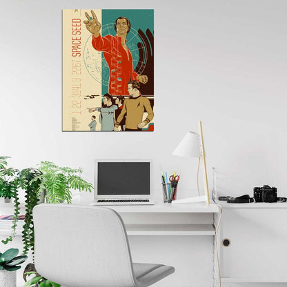 Star Trek Classic Characters Marc Daniels Nimoy Shatner Cool Art Artwork Wall Art Print Poster