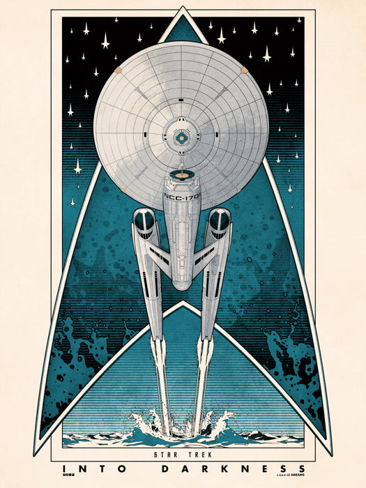 Star Trek Into Darkness Movie U.S.S. Enterprise Cool Art Artwork Wall Art Print Poster