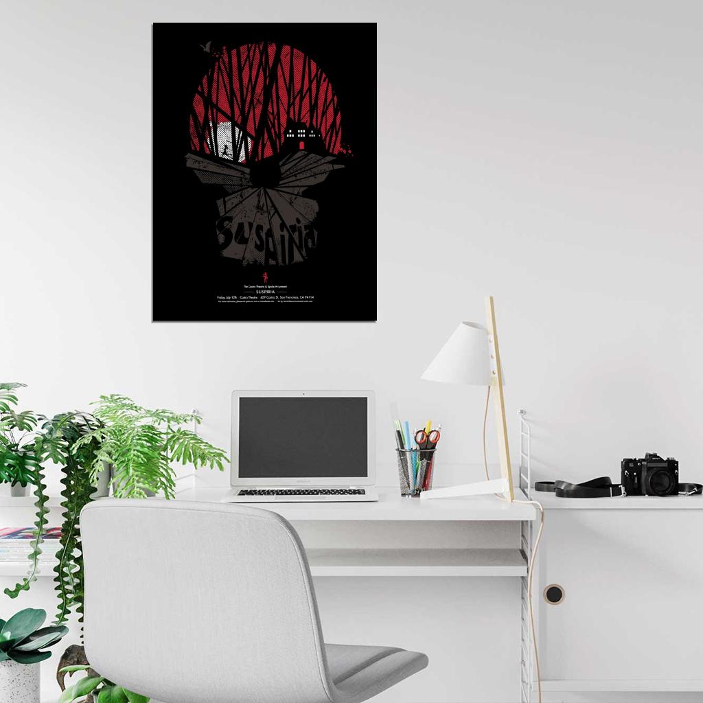 Suspiria Horror Retro Movie 1977 Art Artwork Wall Art Print Poster