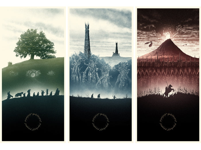 The Lord of the Rings Trilogy Amazing Painting Landscape Cool Art Artwork Wall Art Print Poster