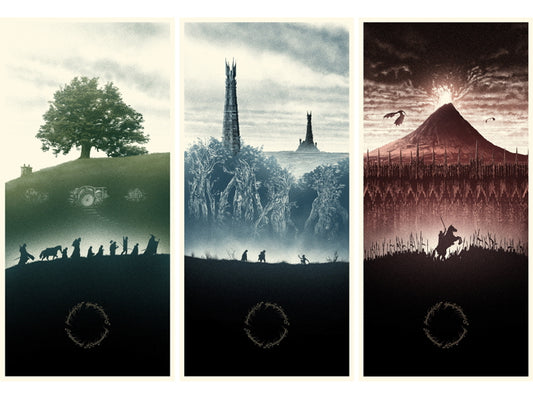 The Lord of the Rings Trilogy Amazing Painting Landscape Cool Art Artwork Wall Art Print Poster