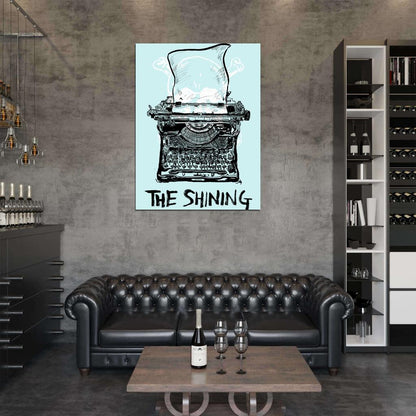 The Shining Movie Typewriter Redrum Cool Art Artwork Wall Art Print Poster