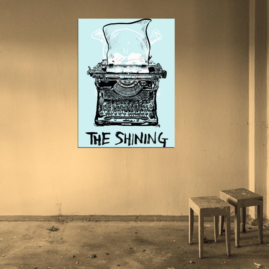 The Shining Movie Typewriter Redrum Cool Art Artwork Wall Art Print Poster