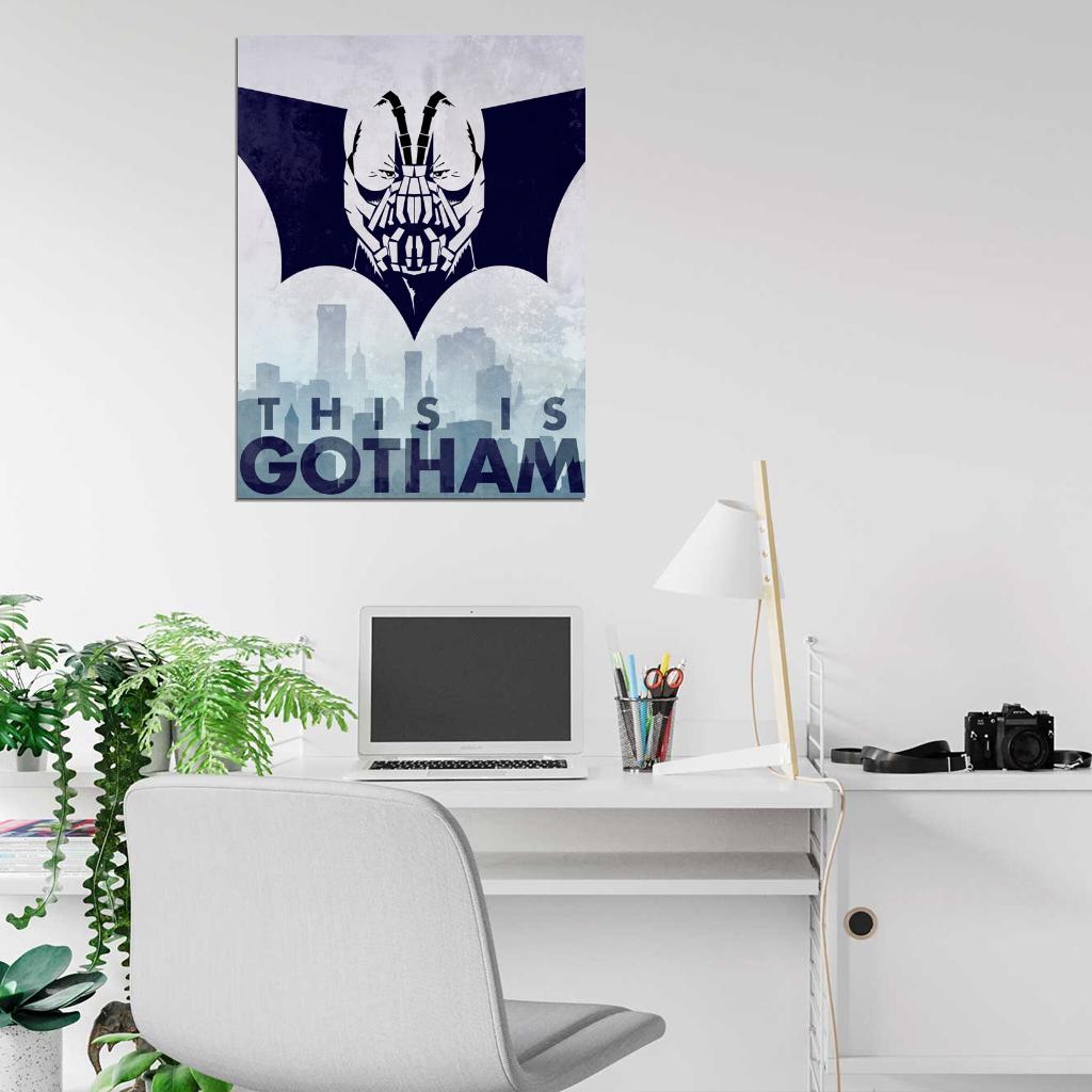 Dark Knight Gotham Bane Cool Art Artwork Wall Art Print Poster