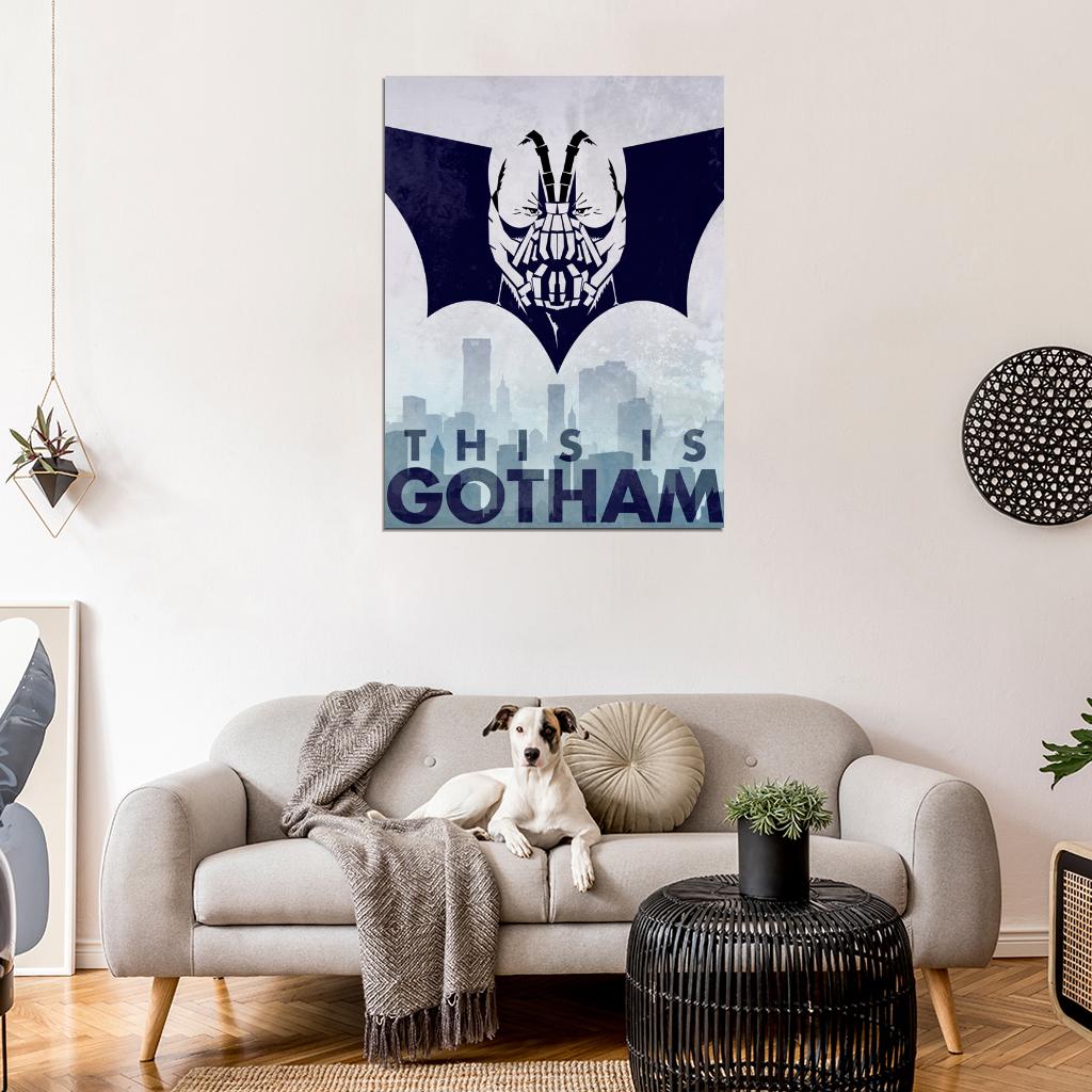 Dark Knight Gotham Bane Cool Art Artwork Wall Art Print Poster