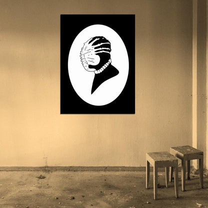 Alien Movie Facehugger Aliens BW Cool Art Artwork Wall Art Print Poster