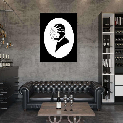 Alien Movie Facehugger Aliens BW Cool Art Artwork Wall Art Print Poster