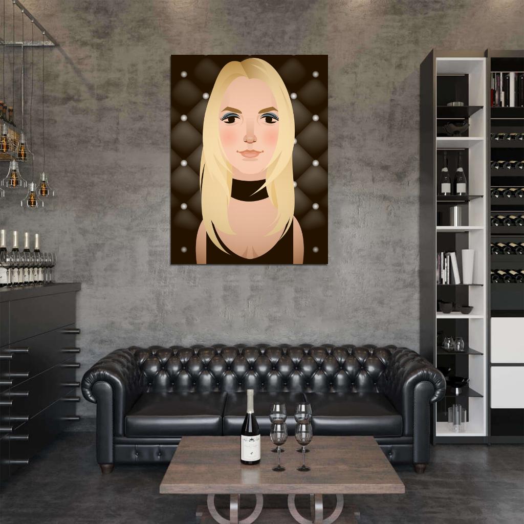 Britney Spears Music Singer Portrait Cool Art Artwork Wall Art Print Poster