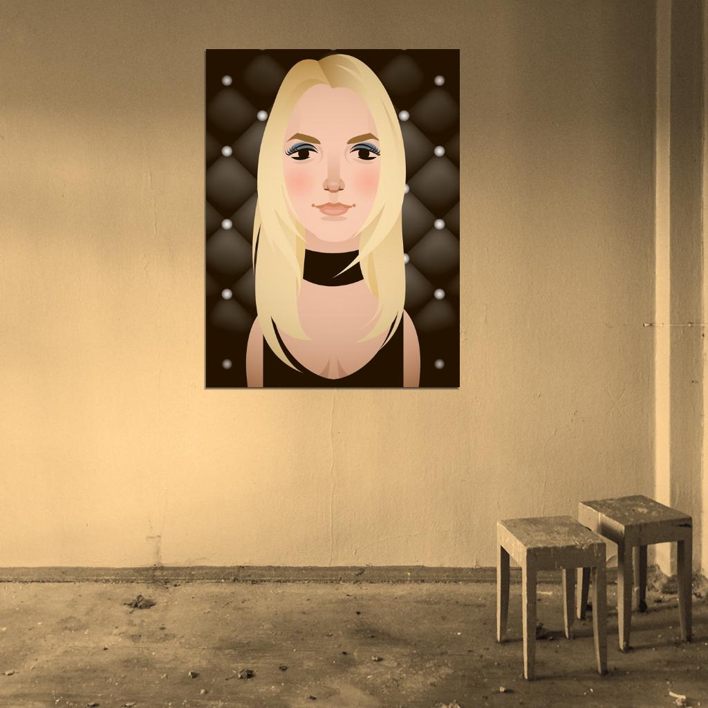 Britney Spears Music Singer Portrait Cool Art Artwork Wall Art Print Poster