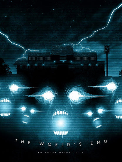 The World's End Movie 2013 Edgar Wright Aliens Cool Art Artwork Wall Art Print Poster