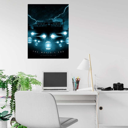 The World's End Movie 2013 Edgar Wright Aliens Cool Art Artwork Wall Art Print Poster