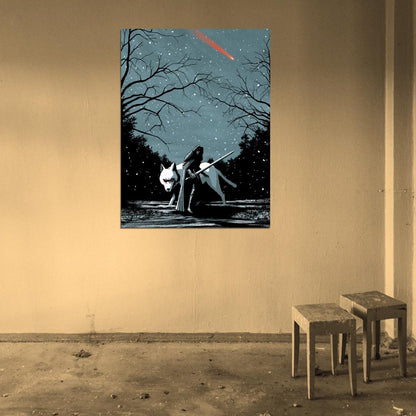 Jon Snow A Song of Ice and Fire Game of Thrones Wolf Winter Cool Art Artwork Wall Art Print Poster