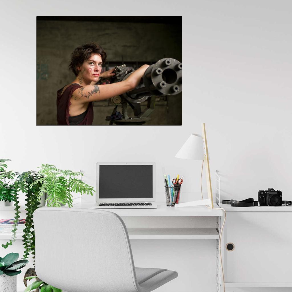 Dredd 2012 Movie Ma-Ma Minigun Machine Gun Lena Headey Wall Art Print Poster