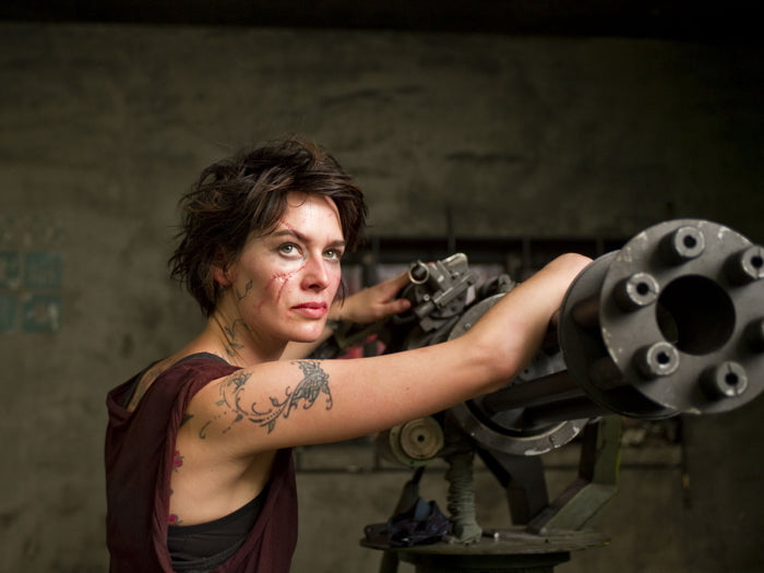 Dredd 2012 Movie Ma-Ma Minigun Machine Gun Lena Headey Wall Art Print Poster