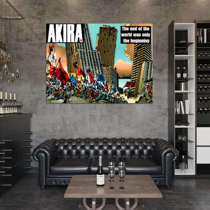 Akira Tetsuo Anime Manga City Ruins Art Movie Wall Art Print Poster