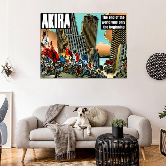 Akira Tetsuo Anime Manga City Ruins Art Movie Wall Art Print Poster