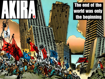 Akira Tetsuo Anime Manga City Ruins Art Movie Wall Art Print Poster