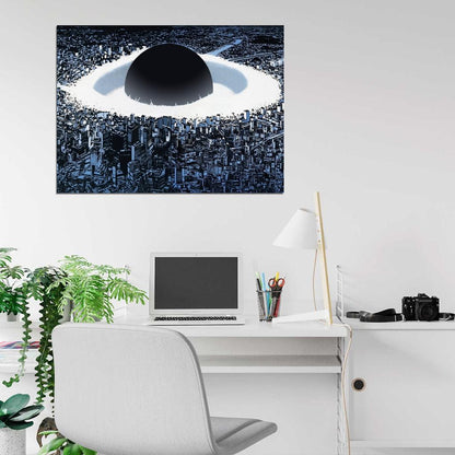 Akira Nuclear Blast Tokyo Movie Anime Manga Art Wall Art Print Poster