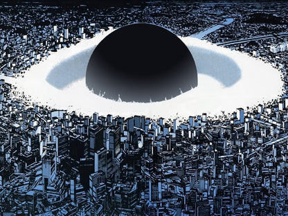 Akira Nuclear Blast Tokyo Movie Anime Manga Art Wall Art Print Poster