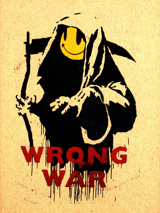 Banksy Wrong War Death Smilie Graffiti Street Art Wall Art Print Poster