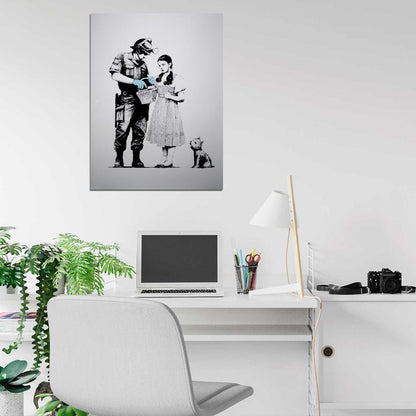 Banksy Stop and Search Cool Graffiti Street Art Wall Art Print Poster